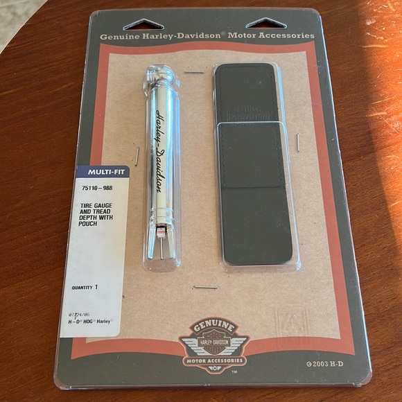 HarleyDavidson Other Genuine Harley Davidson Tire Gauge Tread Depth With Pouch Poshmark